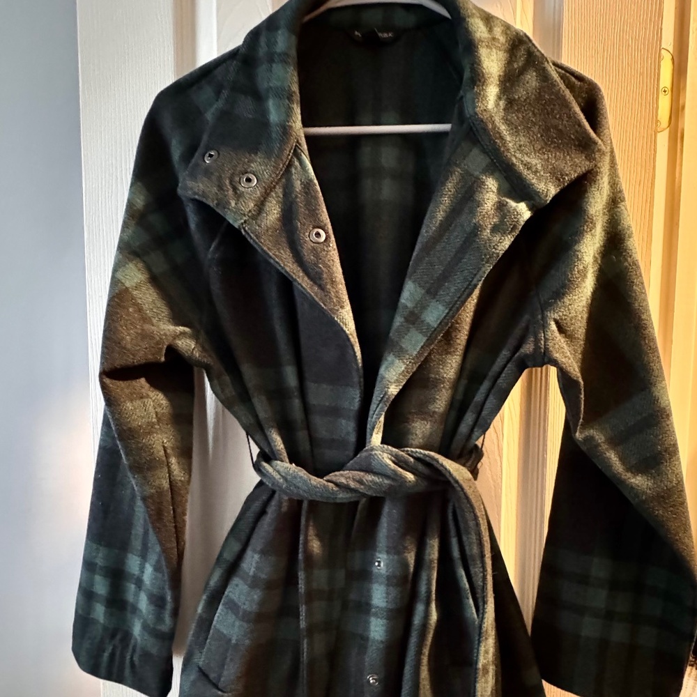 Plaid belted jacket 🍁